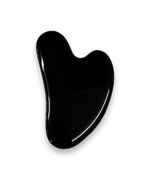 Gua Sha Black Agate 1.8cm x 5cm to 9.5cm x 5.5cm
